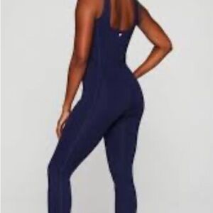 Fabletics Navy Scoop-Back Jumpsuit